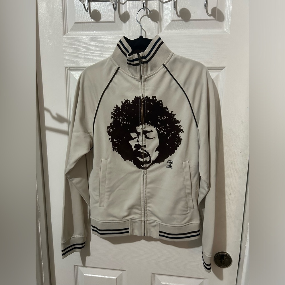 Used Hybrid Jimmy Hendrix Jacket
good Conditions 
Size S on tag
Fit medium